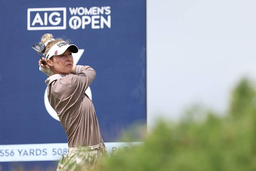 Nelly Korda in action at the AIG Women